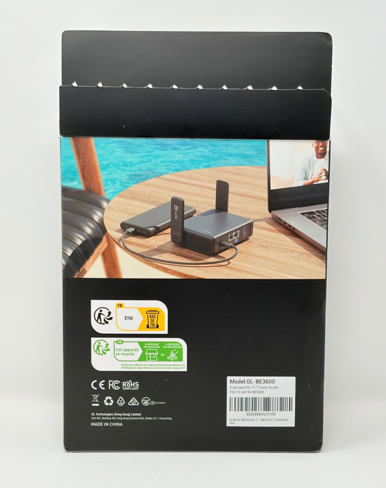 GL.iNet GL-BE3600 Slate 7 Portable Travel Wireless Router Pocket Wi-Fi 7 w/ VPN