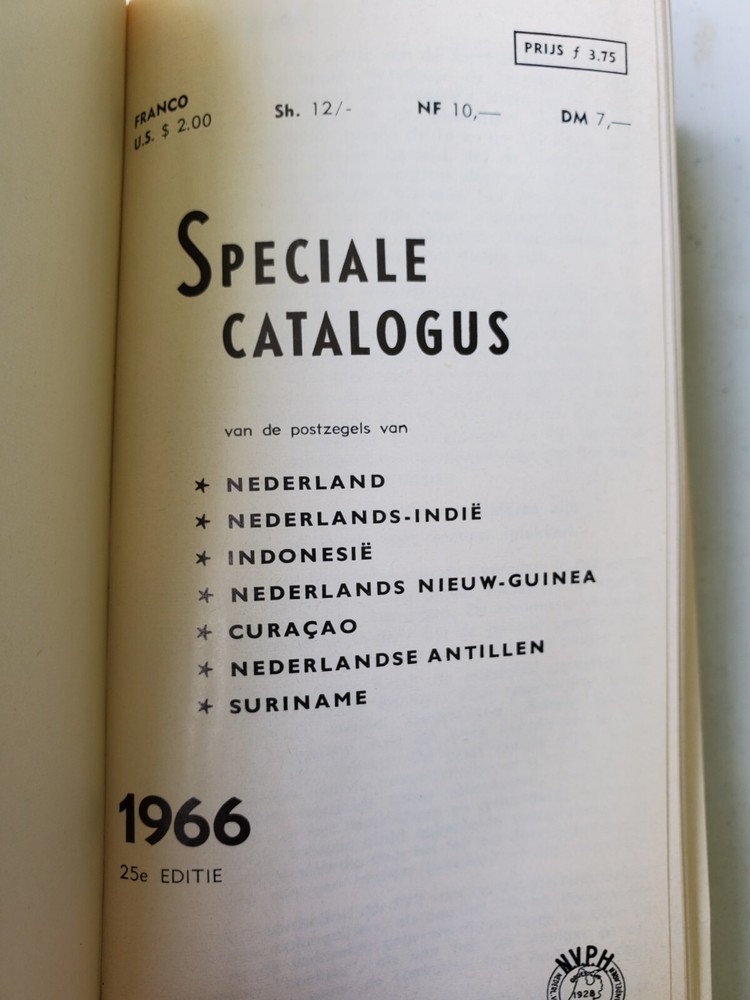 Speciale catalogus 1966 25th Edition VAN DE POSTZEGELSVAN NEDERLANDEN OVERZE