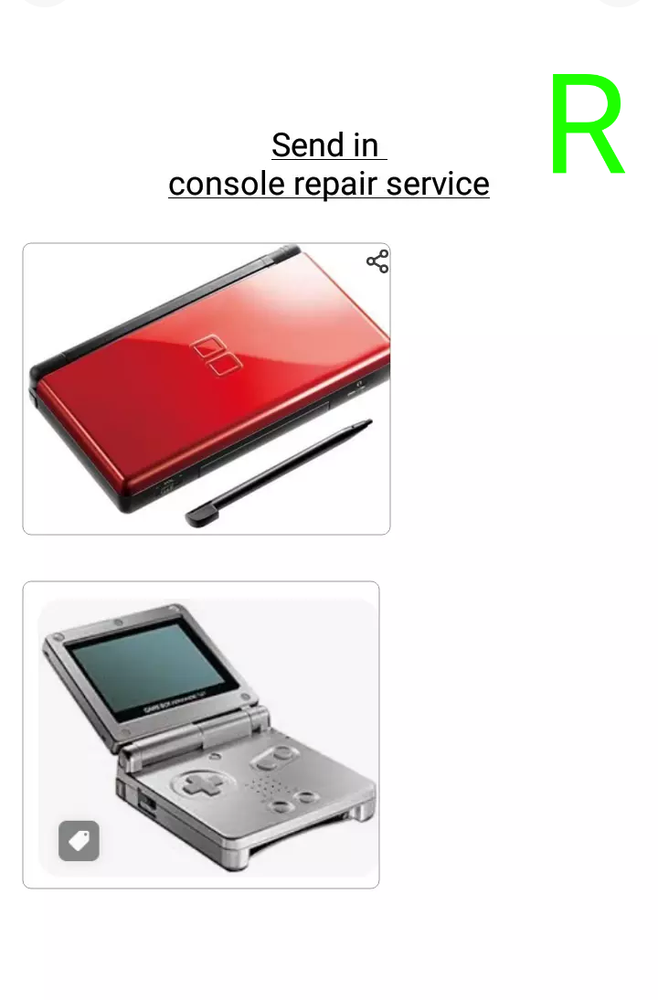 Send in handheld Repair service