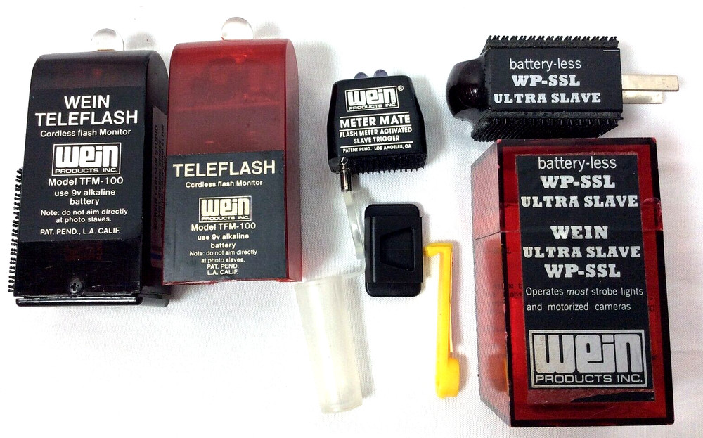 WEIN Ultra Slave WP-SSL / Meter Mate / Two (2) Teleflash TFM-100 ~ Untested  T57