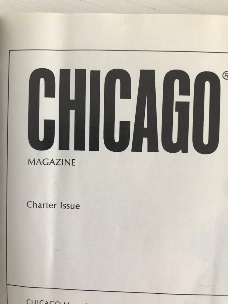 Chicago magazine premiere issue 1964.