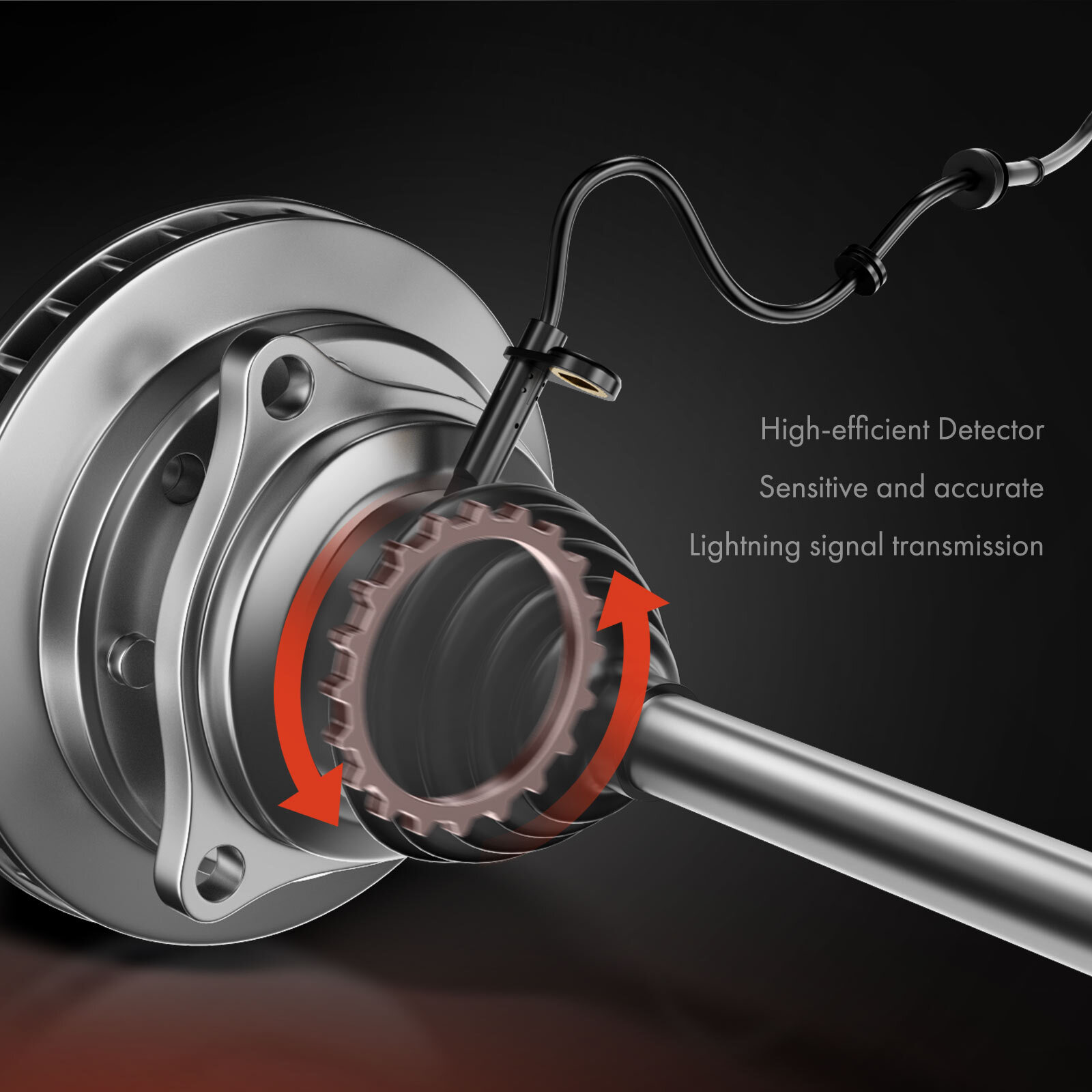 4x Front & Rear ABS Wheel Speed Sensor for Chevy Impala 2014-2018 2020 Malibu