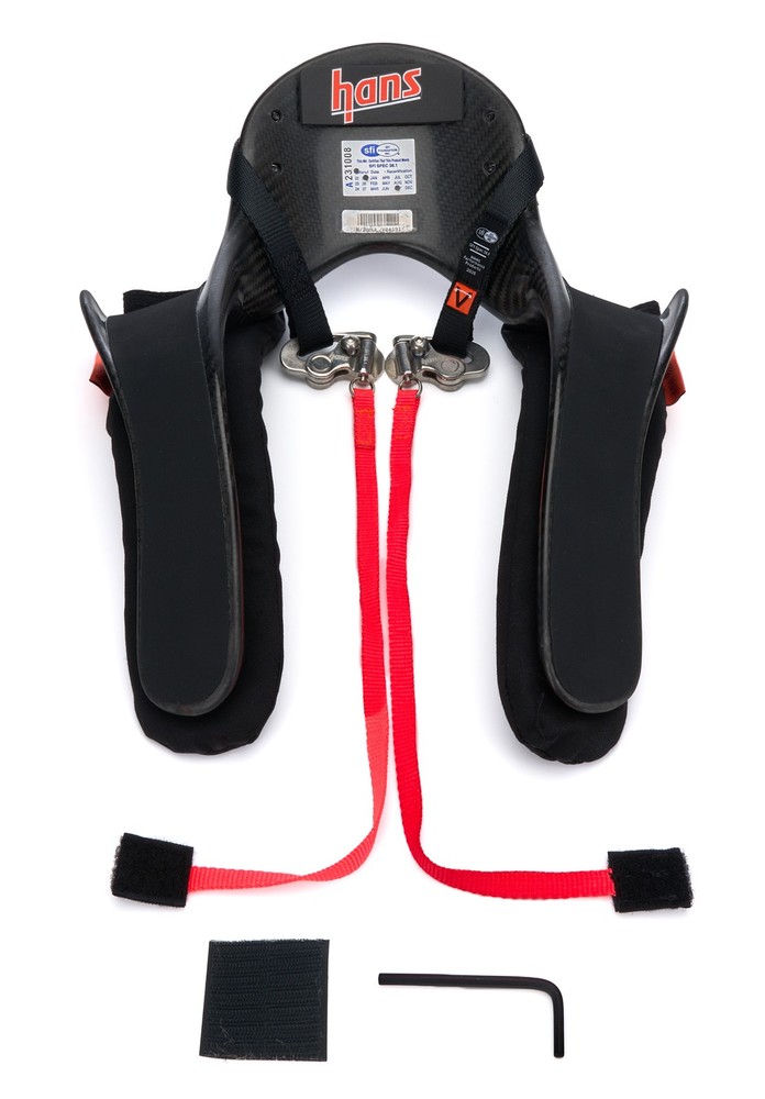 Hans Pro Ultra LT 20 Medium Head and Neck Support Kit with Quick Click Tether