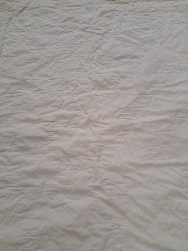 Vintage Geometric Tulip Pattern Cotton Quilt Unknown Maker