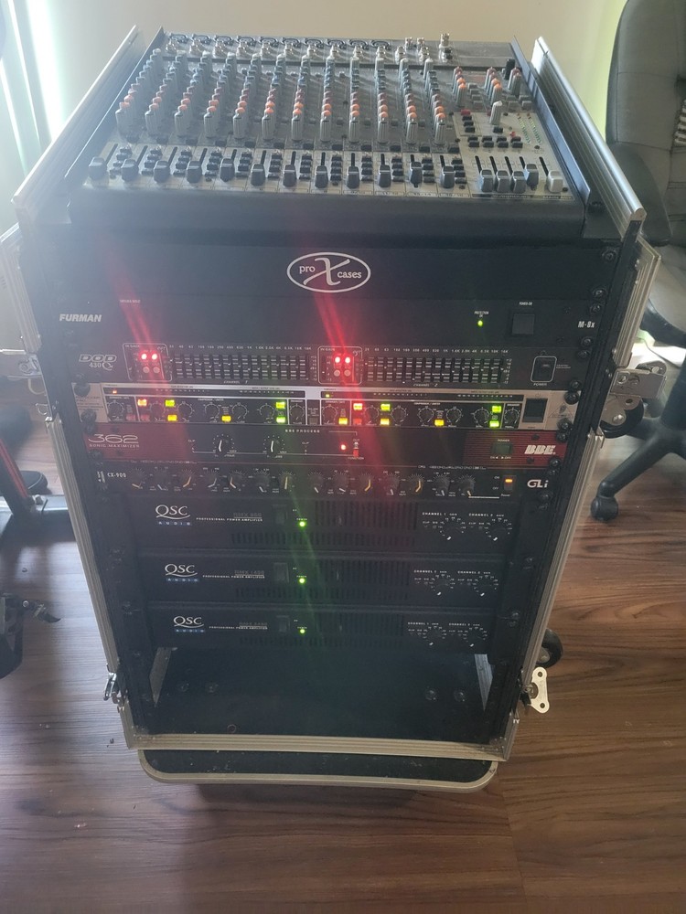 dj equipment Rack Mounted Poweramps system