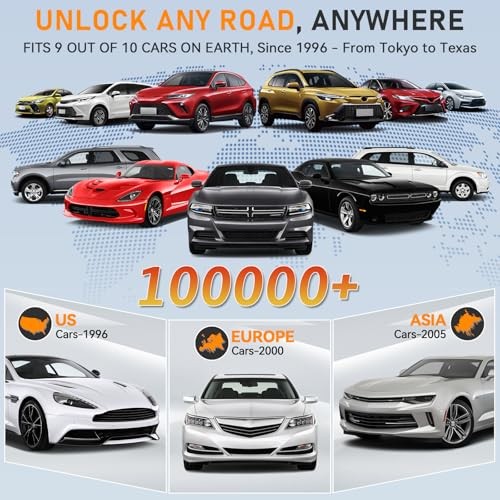 OBD2 Scanner Bluetooth Diagnostic Tool - iOS/Android Compatible - Real-Time