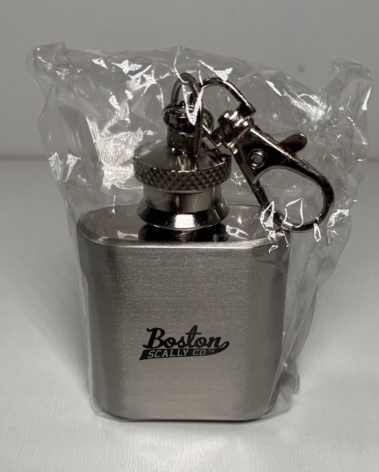 Boston Scally - Flask- Stainless Steel- 1 Oz- New-