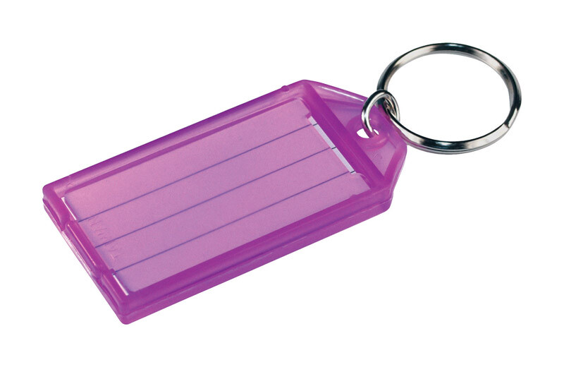 Hillman 711068 Metal/Plastic Assorted Split Labeling/ID Key Ring