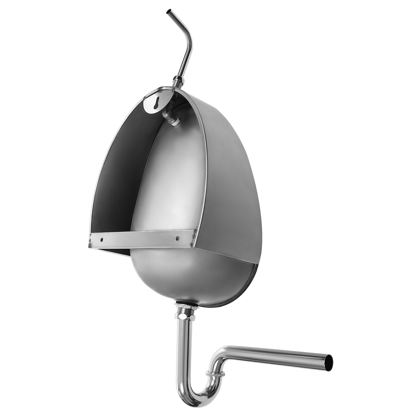 Automatic Wall Mounted Bathroom Urinal, Intelligent Sensor Flush Public Toilet