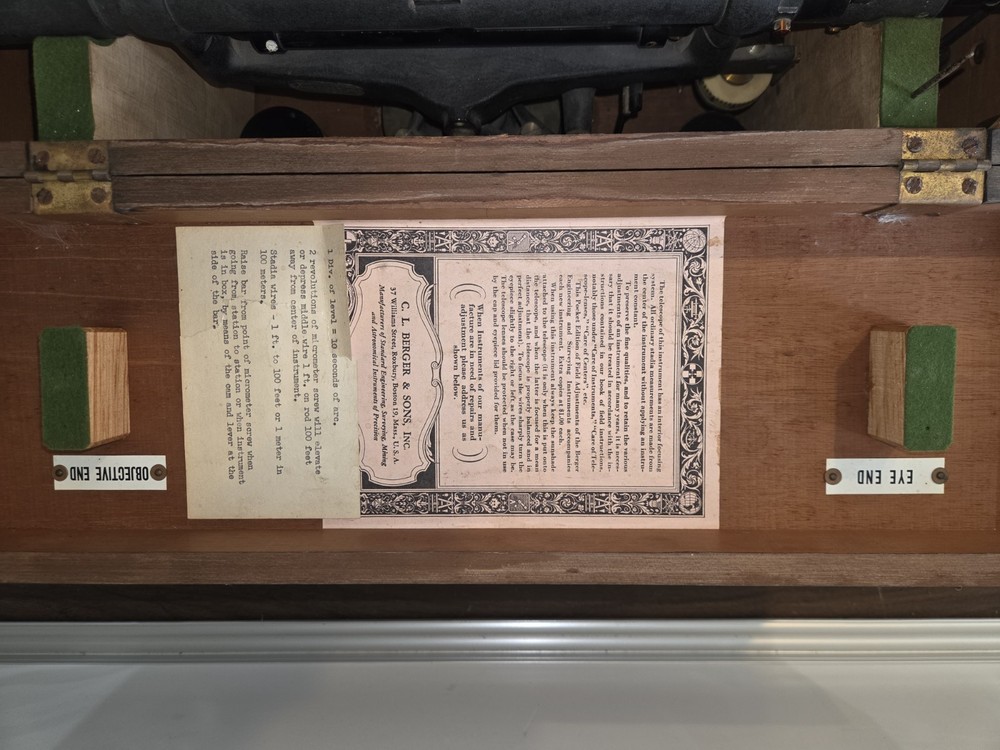 C.L. Berger And Sons' Precise Engineers Level With Micrometer