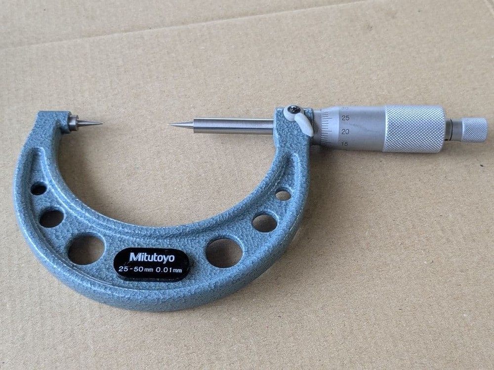 Mitutoyo Micrometer 25-50mm 0.01mm Precision Measuring Tool