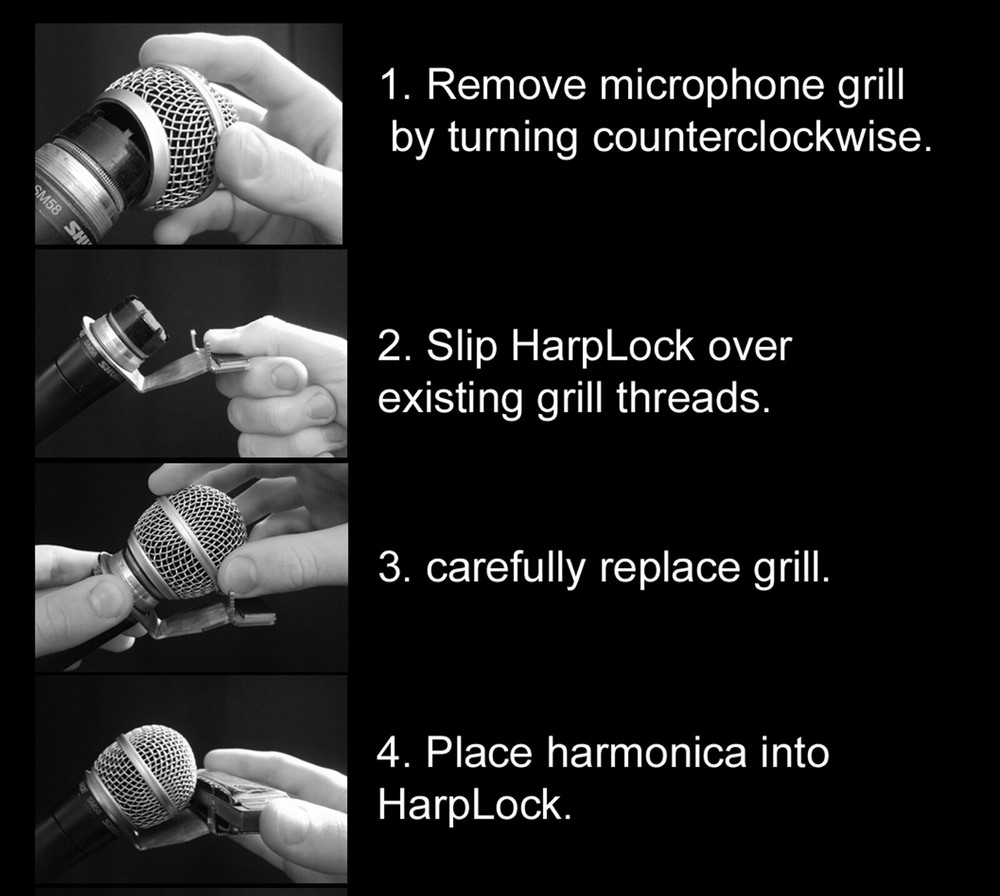 HarpLock Hands-Free Magnetic Harmonica Holder