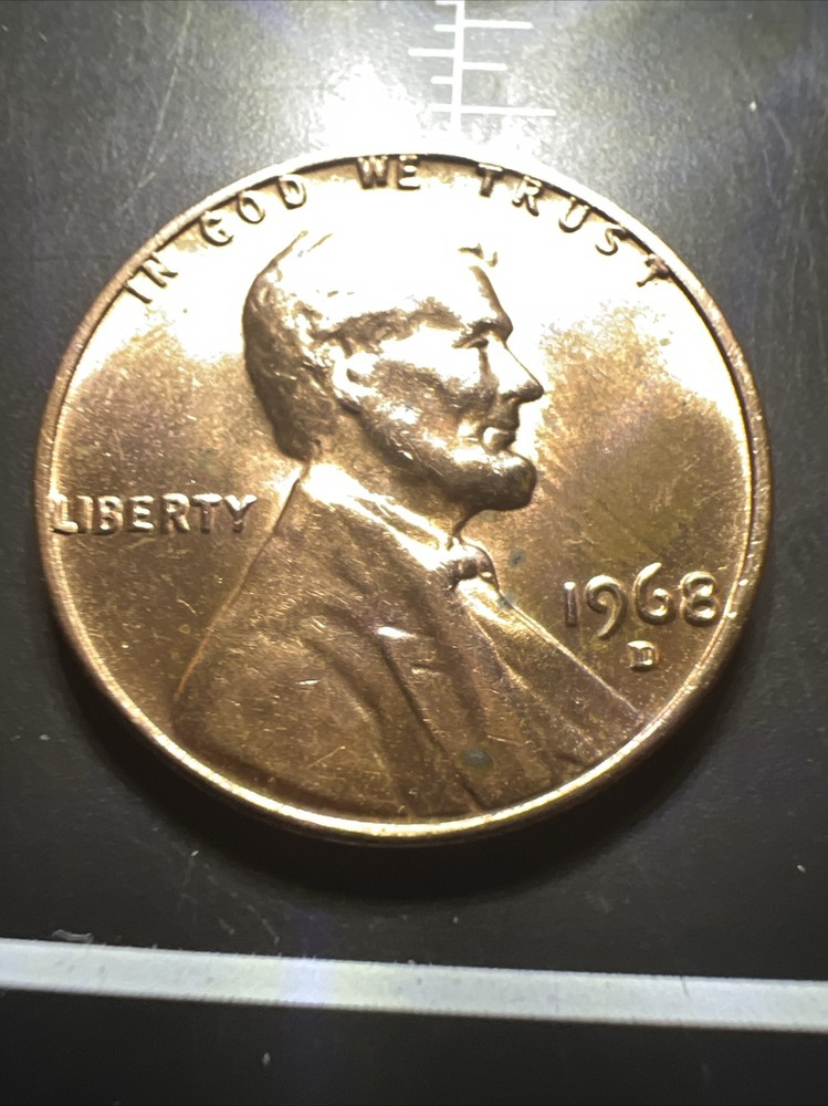 1968-D 1C RD Lincoln Cent