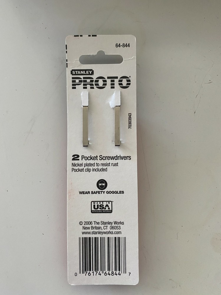 New Proto tools 2 pocket screwdrivers
