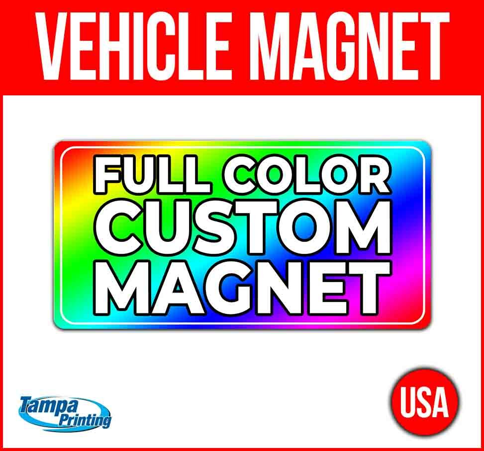 CUSTOM DESIGN Heavy Duty Vehicle Magnet Truck Car Sticker Sign USA CUSTOM