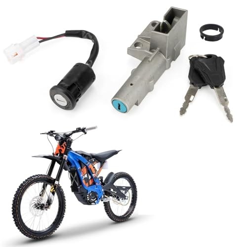 Motorcycle Ignition Key Switch Set, Ebike Ignition Switch with Key Fit for