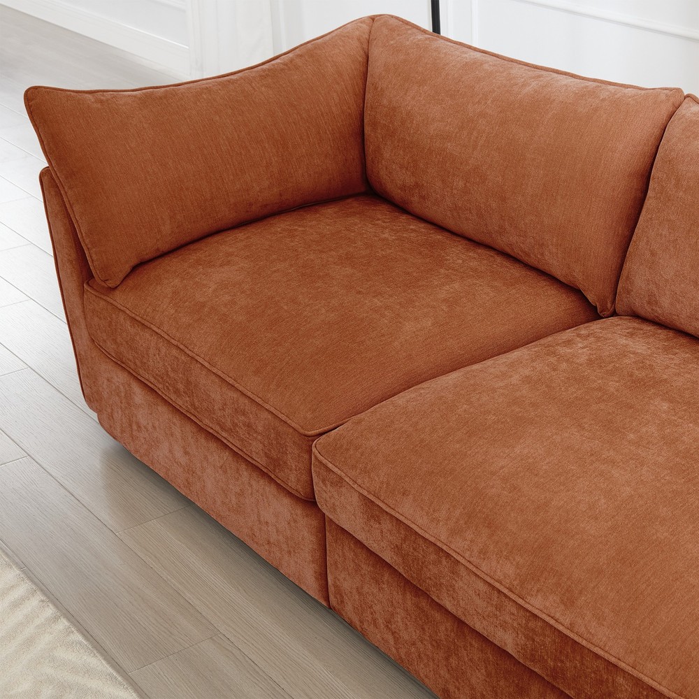 Sofa LSF Velvet-Orange