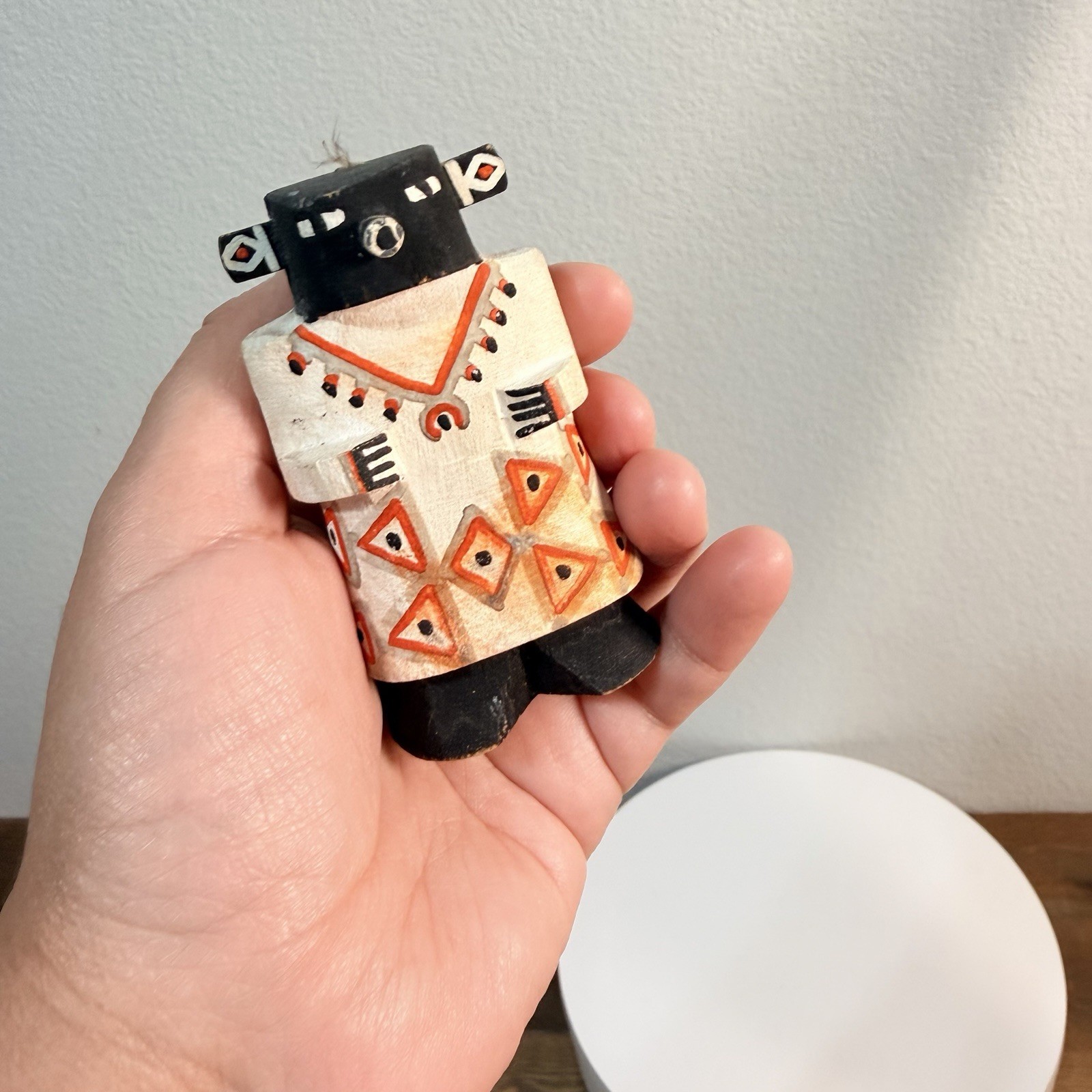 VTG ROUTE 66 New Mexico KACHINA DOLL Hopi Fred Harvey Tourist Poster Paint