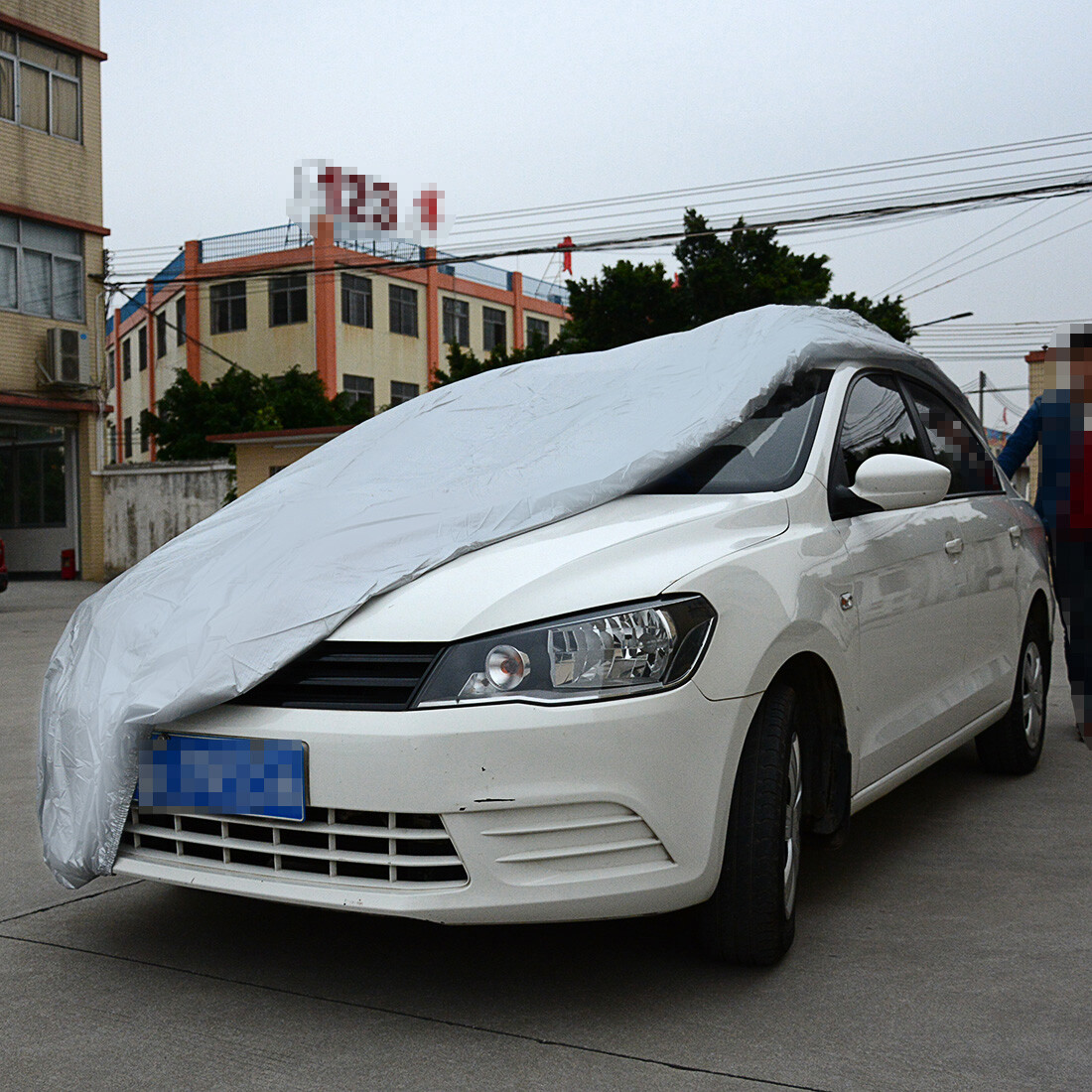 Large Full Car Cover Outdoor Sun Protection Sedan For Mercedes-Benz C Class SL