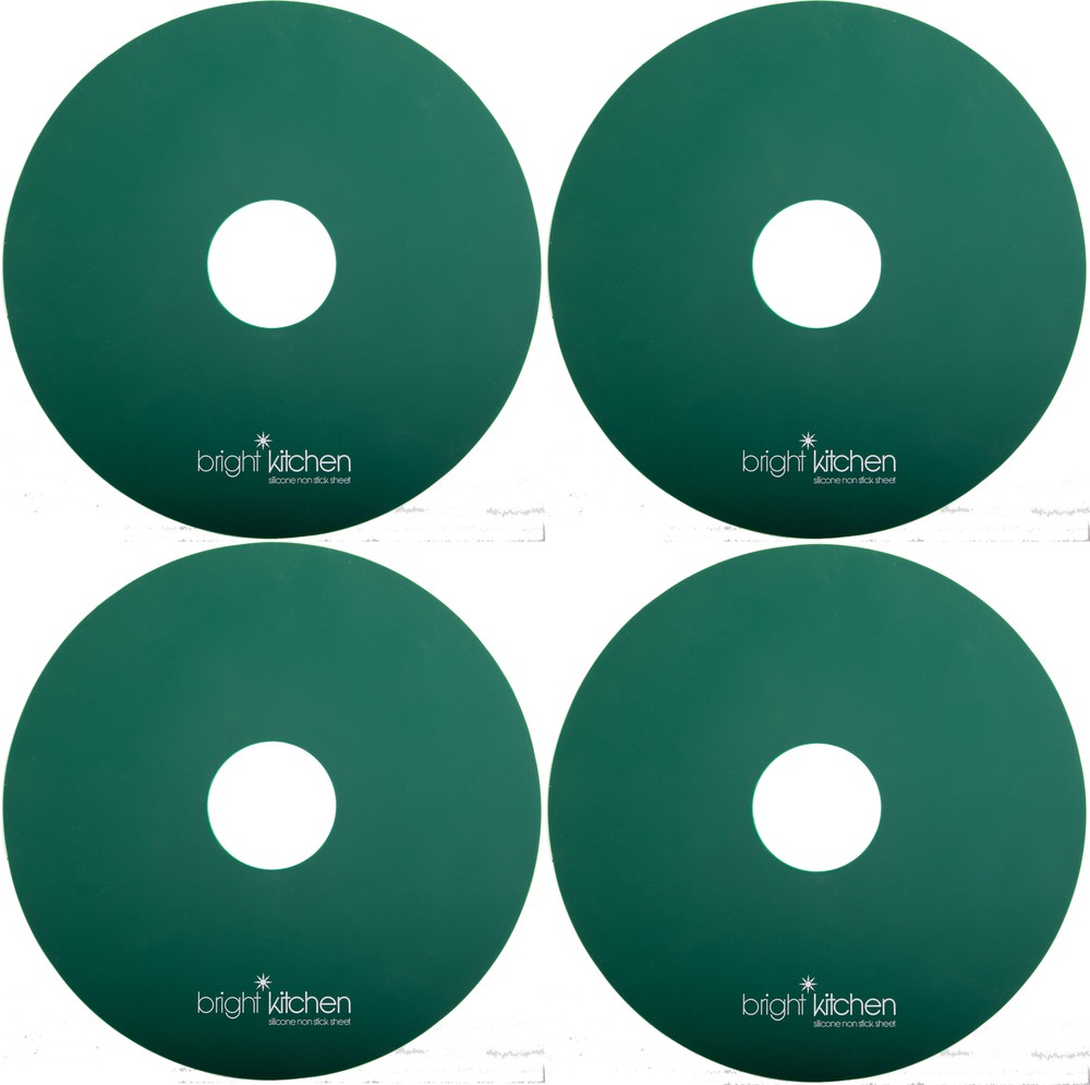 4 Silicone Dehydrator Sheets NON-Toxic for Nesco Round Dehydrators Fruit Roll