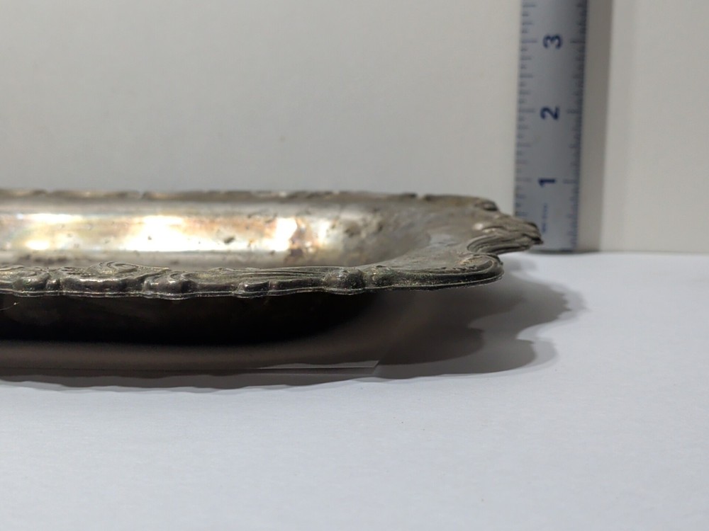 ✨VINTAGE✨ Silverplate Raised Scroll Design Raised Tray Platter