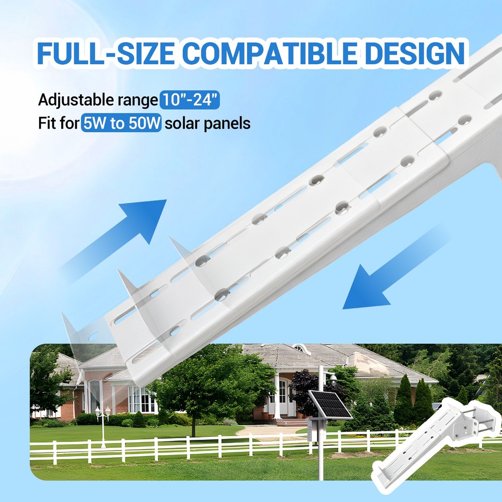 Solar Panel Mount,Adjustable Angle & Size,Fit for Install 0-50w Solar Panel
