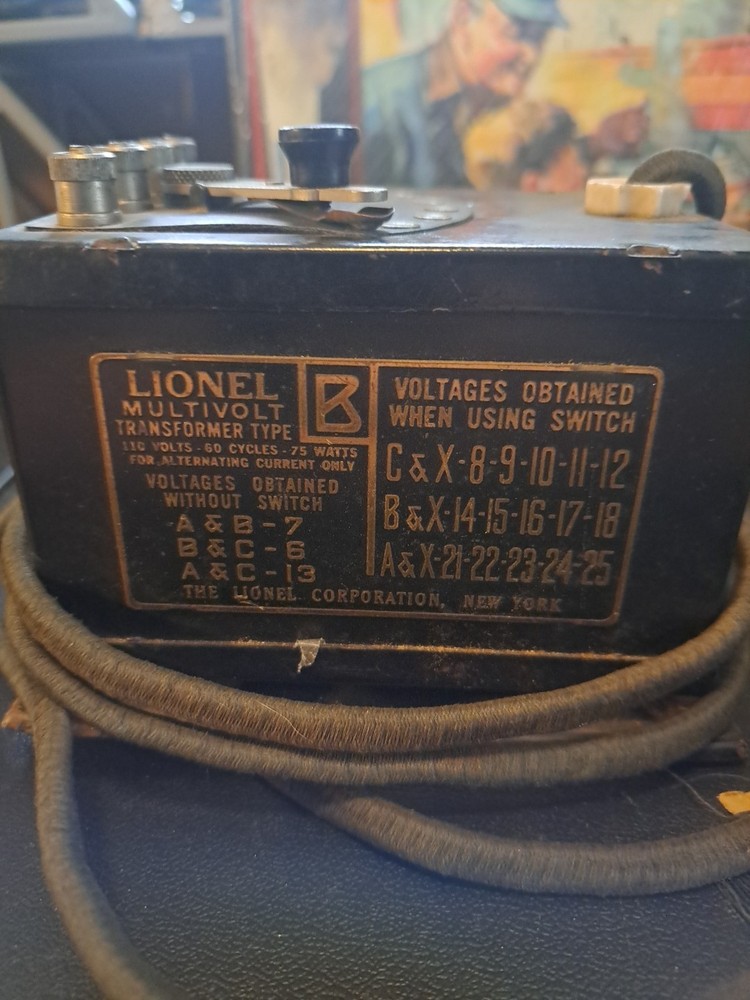 Lionel Multivolt Type B Transformer 75 Watt