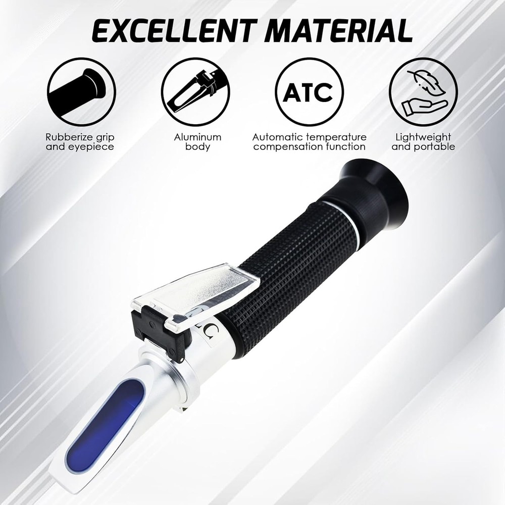 0-10 Brix Refractometer for Testing Sugar Content Maple sap Syrup, Low-Concen...