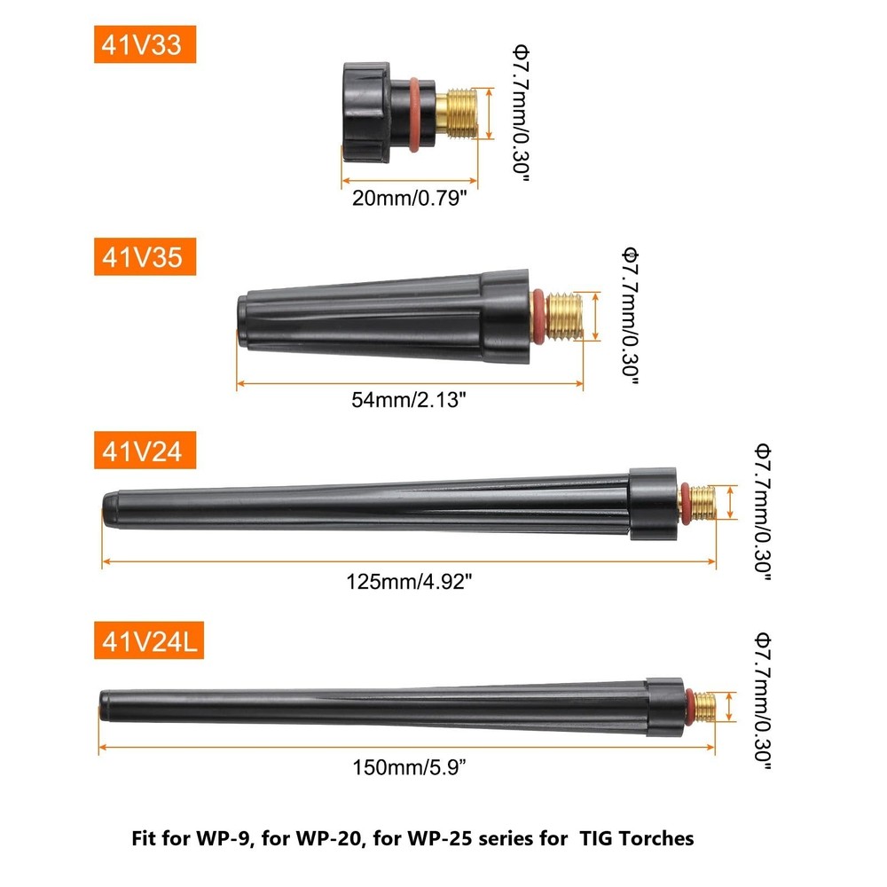 10pcs Compatible Back for TIG Welding Torches Models WP9 WP20 and WP25