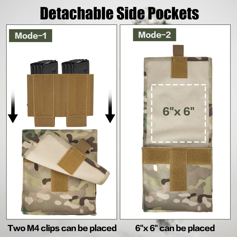 Military Tactical Backpack Molle Combat Pack Compatible for Outdoor Training