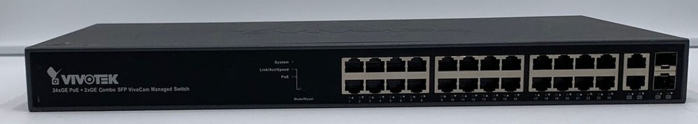 Vivotek  24xGE PoE + 2xGE SFP Web Smart Managed Switch