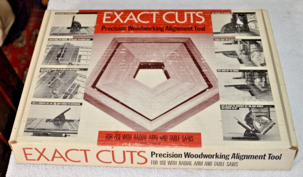 Exact Cuts Precision Woodworking Alignment Tool Use w/ Radial Arm & Table Saws