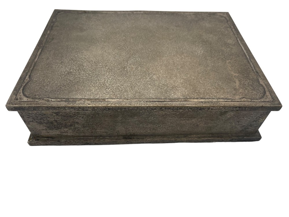 1900's Silvercrest Bronze & Sterling Silver Box