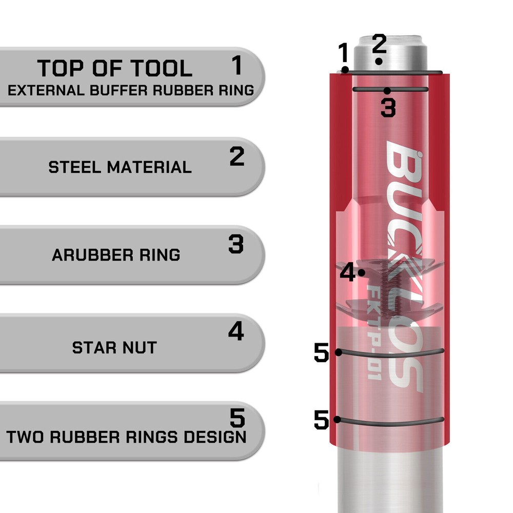BUCKLOS Bike Fork Threadless Headset Star Nut Install Tool Remove Expansion MTB
