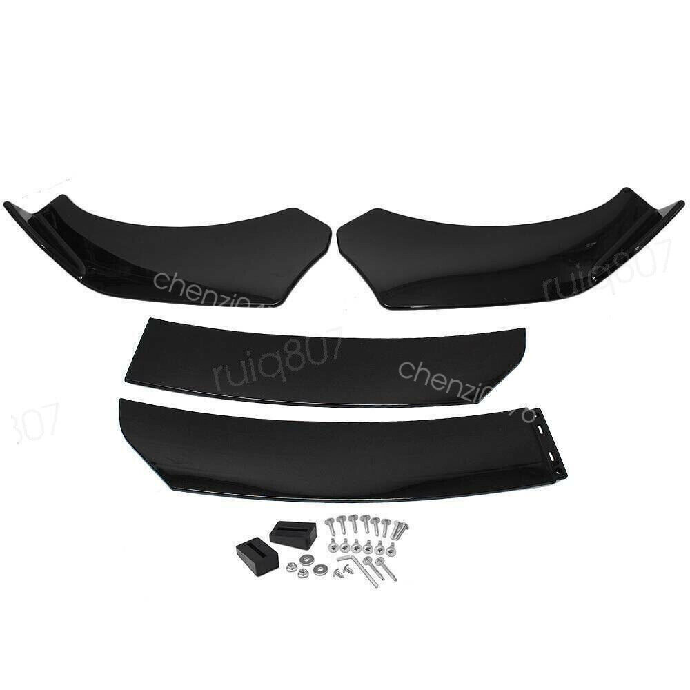 Front Bumper Lower Lip+Rear Diffuser+29" Side Skirts For Ford Focus 12-14