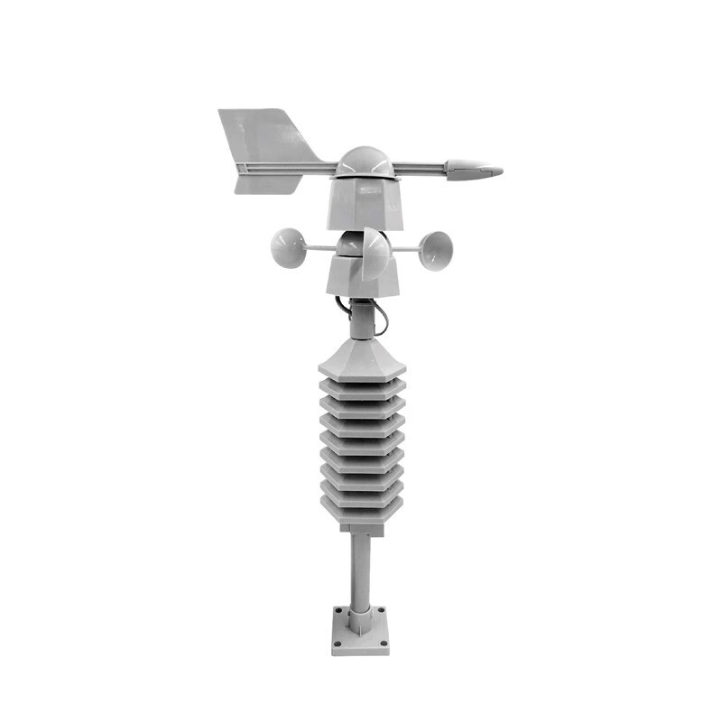 Wireless Weather Station Clock Dual Mount Wind Sensor LCD Outdoor Wind Speed