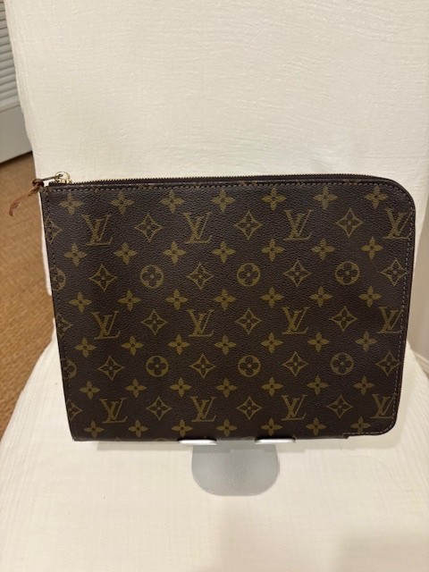 Authentic Louis Vuitton Posh Document Portfolio Monogram Canvas
