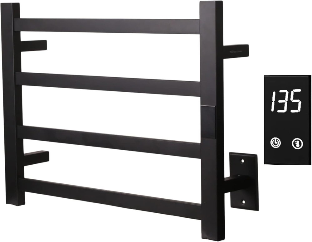 Electric Towel Warmer | Super Thin | with Timer & Temperature Multi-Level Adj...