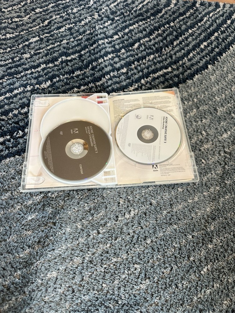 Adobe Creative Suite 3 Design Standard Computer Software For Windows DVD 3 disc