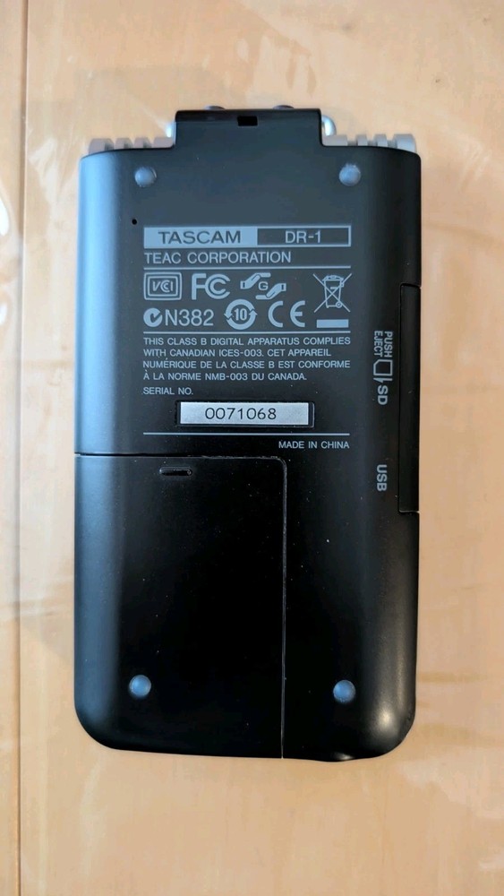 TASCAM DR-1 Portable Solid State Recorder Case Battery