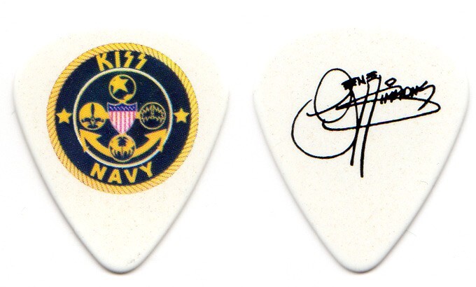 KISS NAVY Guitar Pick : Gene Simmons 2012 Cruise