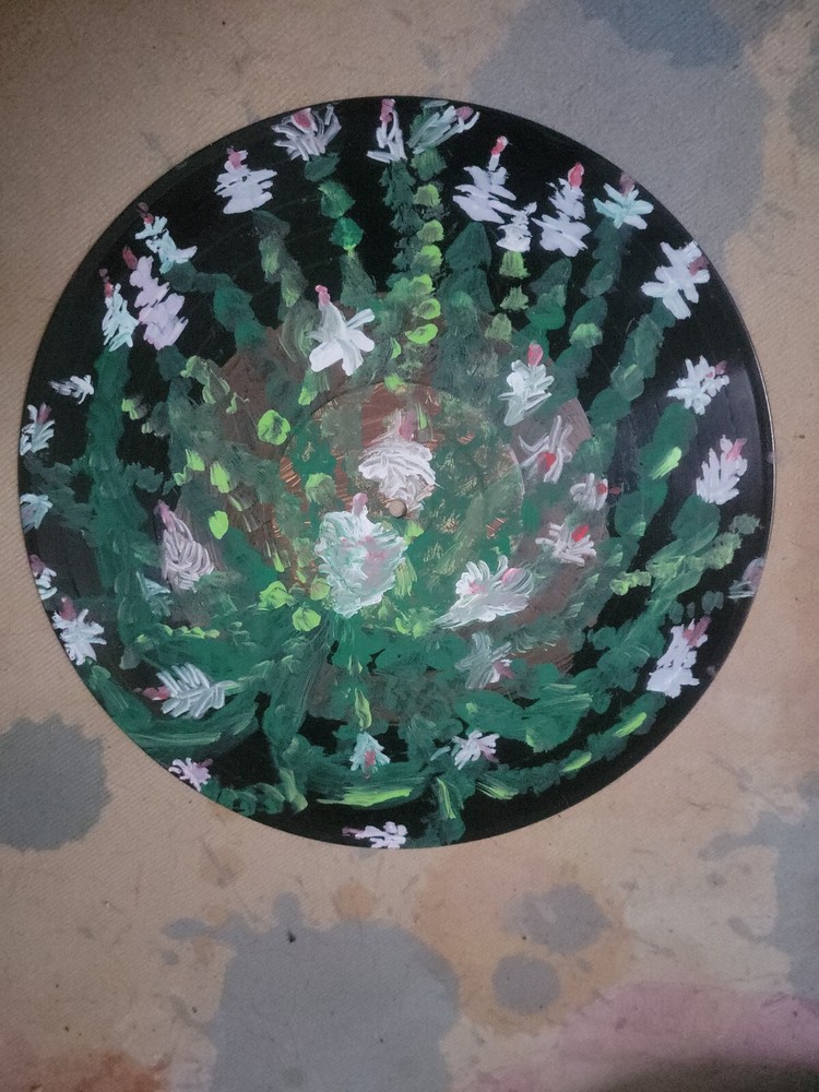 Handpainted 12"vinyl Record
