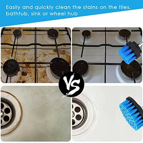 Drill Brushes Set 3Pcs Tile Grout Power Scrubber Cleaner Spin Tub Shower Wall
