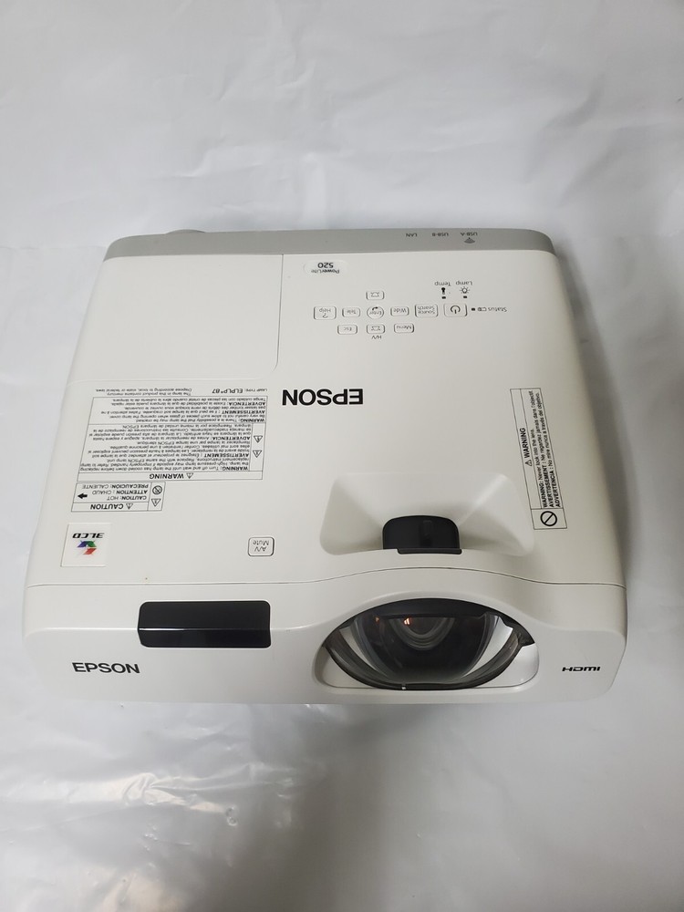 Epson PowerLite 520 Projector 2700/Test Working