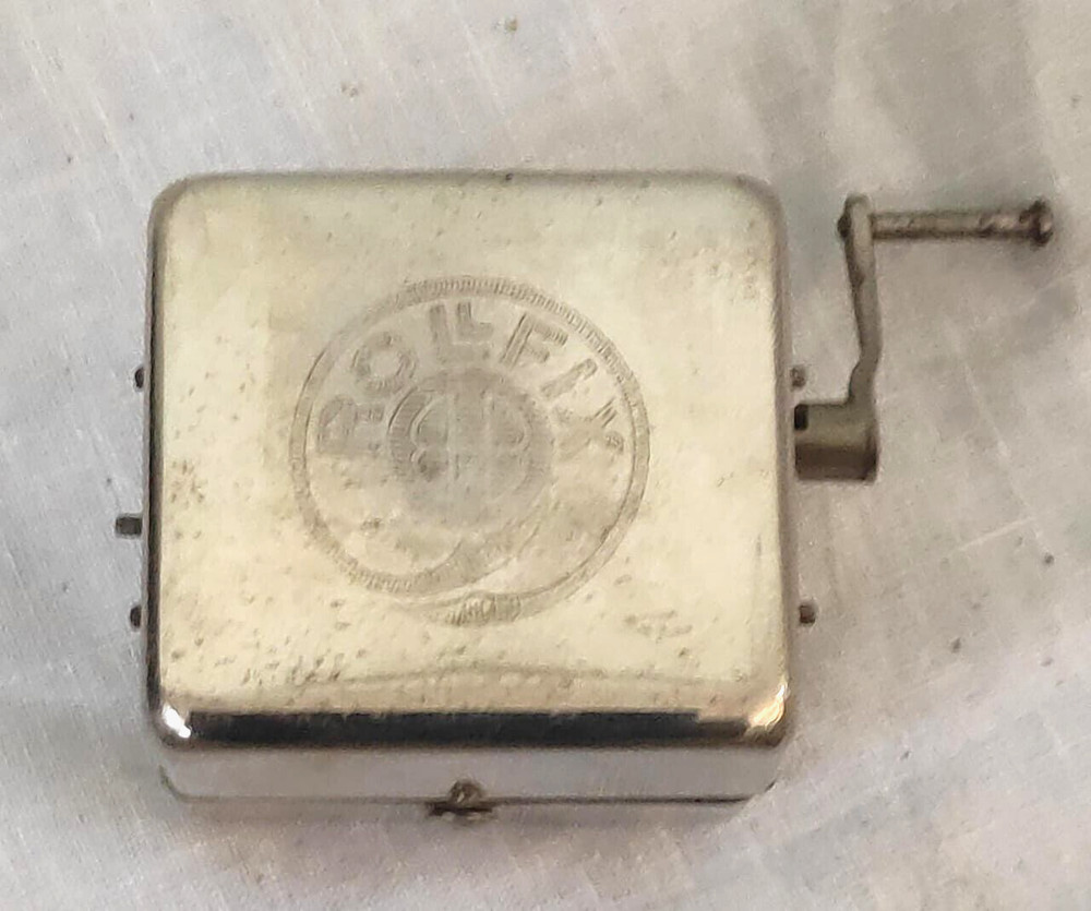 OLD RAZOR DOUBLE EDGE BLADE SHARPENER ROLLFIX GERMAN, REPAIRED WORKING