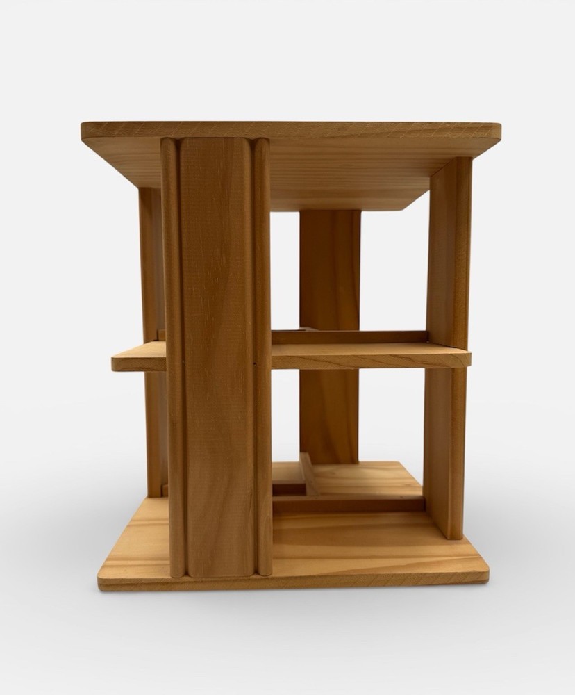 Vintage Wood 96 CD Rack Spinning