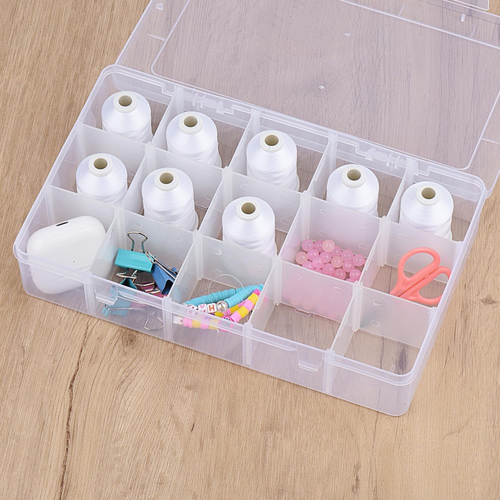 15 Spools Machine Embroidery Thread 1000M Black, Polyester Quilting Box Set