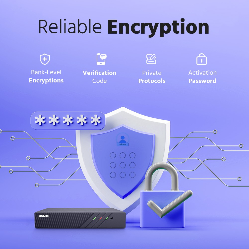 ANNKE HD 8CH 4K NVR POE IP Network 8MP Video Recorder for Security Camera System