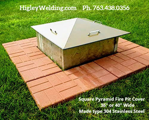 Conical - Cone Shape Fire Pit Covers