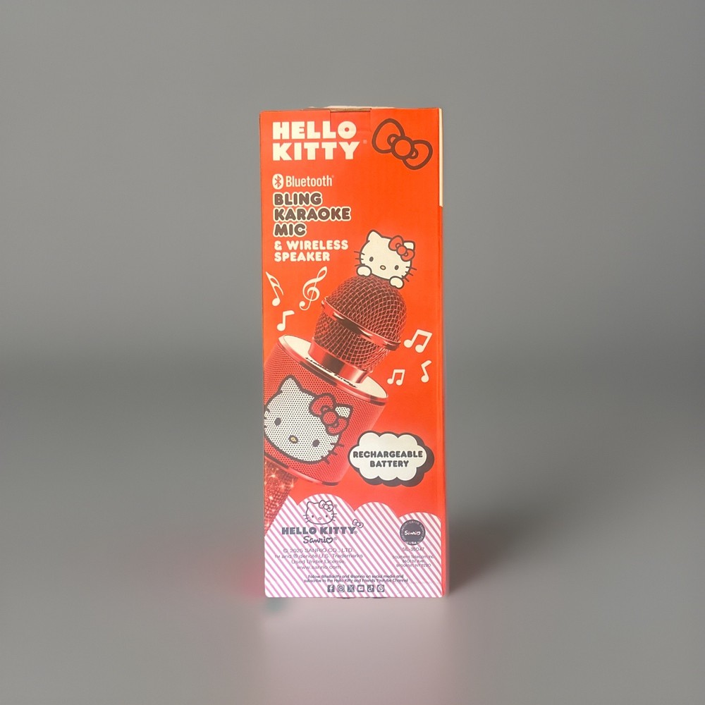 Hello Kitty Bluetooth Bling Karaoke Microphone & Wireless Speaker - Rechargeable